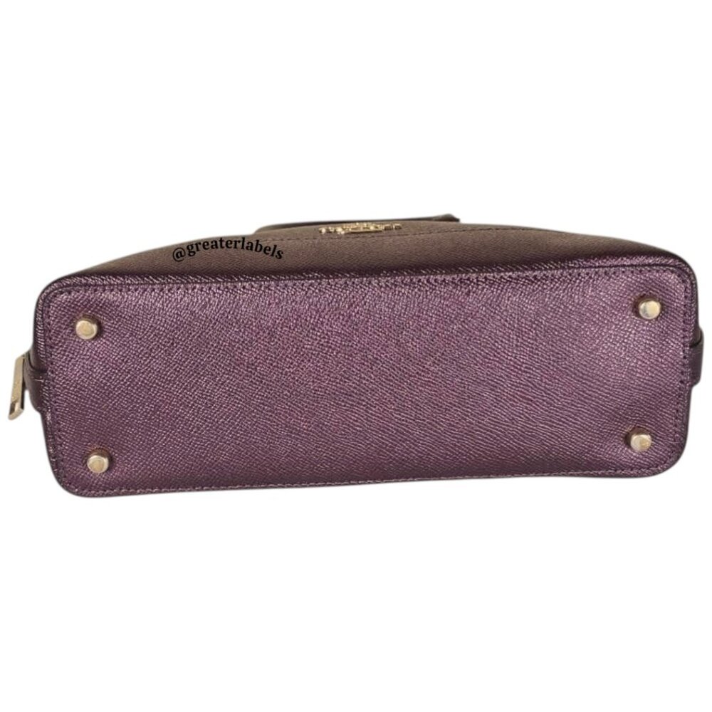 Coach F29170 Mini Sierra Satchel Metallic Purple Leather - Picture 4 of 11